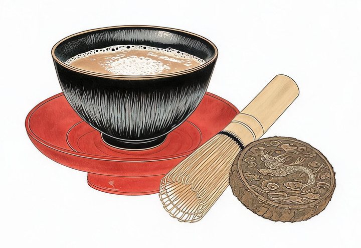 卷五题花：宋代建窑黑釉茶盏、茶筅与团茶