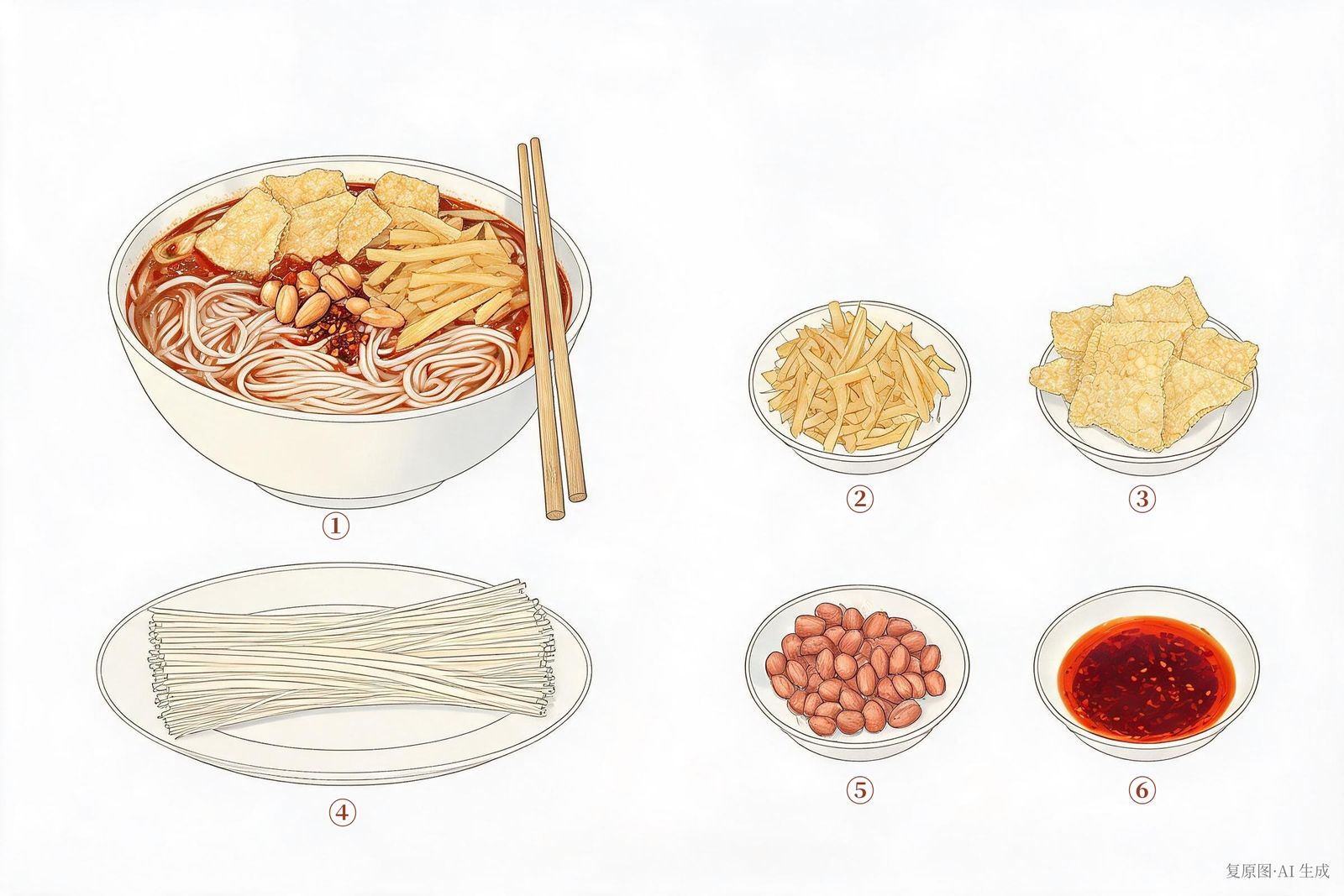 一餐图·十　水煮型袋装柳州螺蛳粉解构图谱